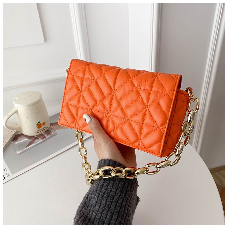 Túi đeo vai/ dưới cánh tay Ielgy thời trang đơn giản dày dặn phối xích