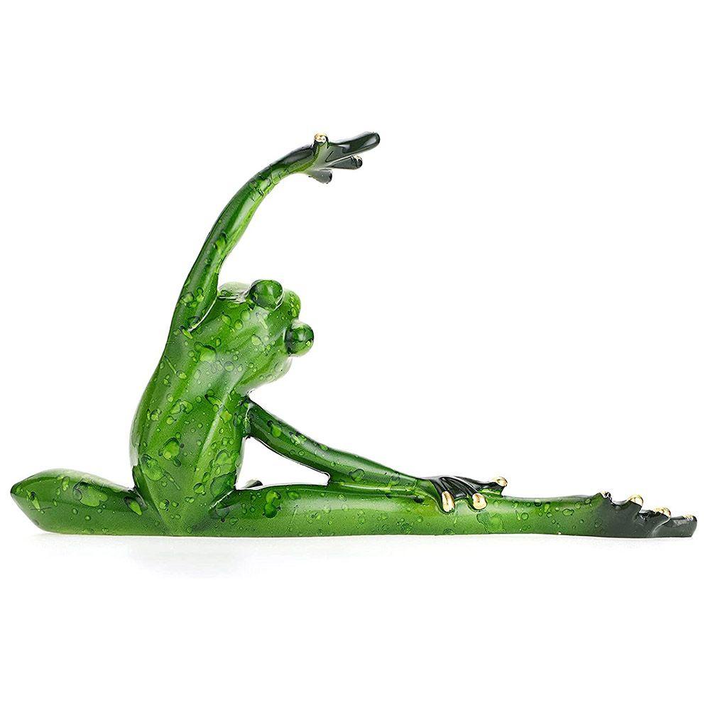 Chú Ếch Tập Yoga Hiện Đại Bằng Nhựa Resin Trang Trí Bàn Làm Việc