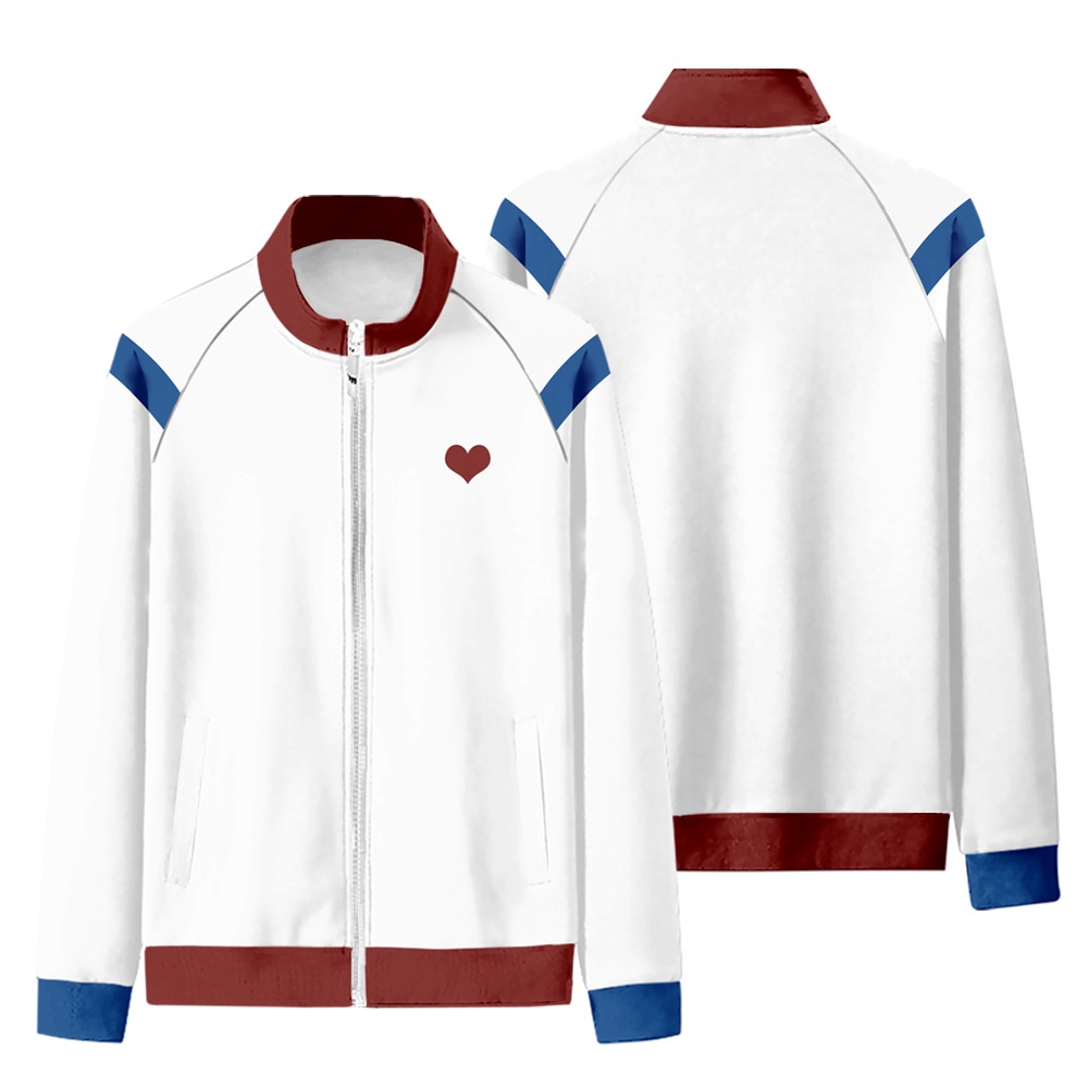 Áo khoác hoodie thời trang nam nữ phối khóa kéo cosplay All of Us Are Dead