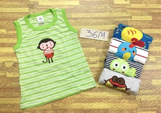 Áo sát nách bé trai Carter Set 5 áo