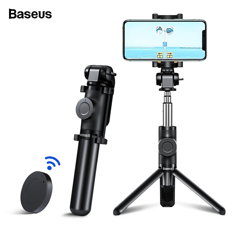 Gậy selfie bluetooth Baseus mini cho điện thoại di động iPhone 11 Xs Xr 8X8 Xiaomi Huawei Samsung | BigBuy360 - bigbuy360.vn