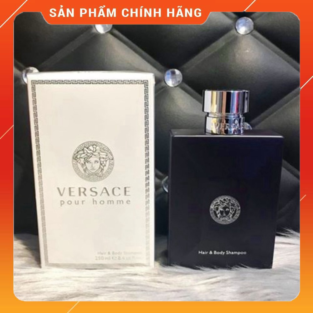 Sữa Tắm Gội Nam Hương Nước Hoa Versace Pour Homme Hair & Body Shampoo 250mL Cam Kết Chính Hãng Ý