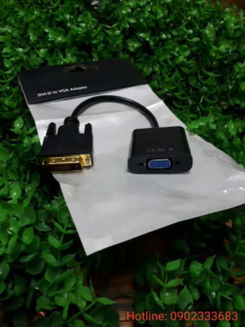 Combo 10 Dây Cáp Đầu Chuyển Đổi dvi 24+1 sang vga có chipset