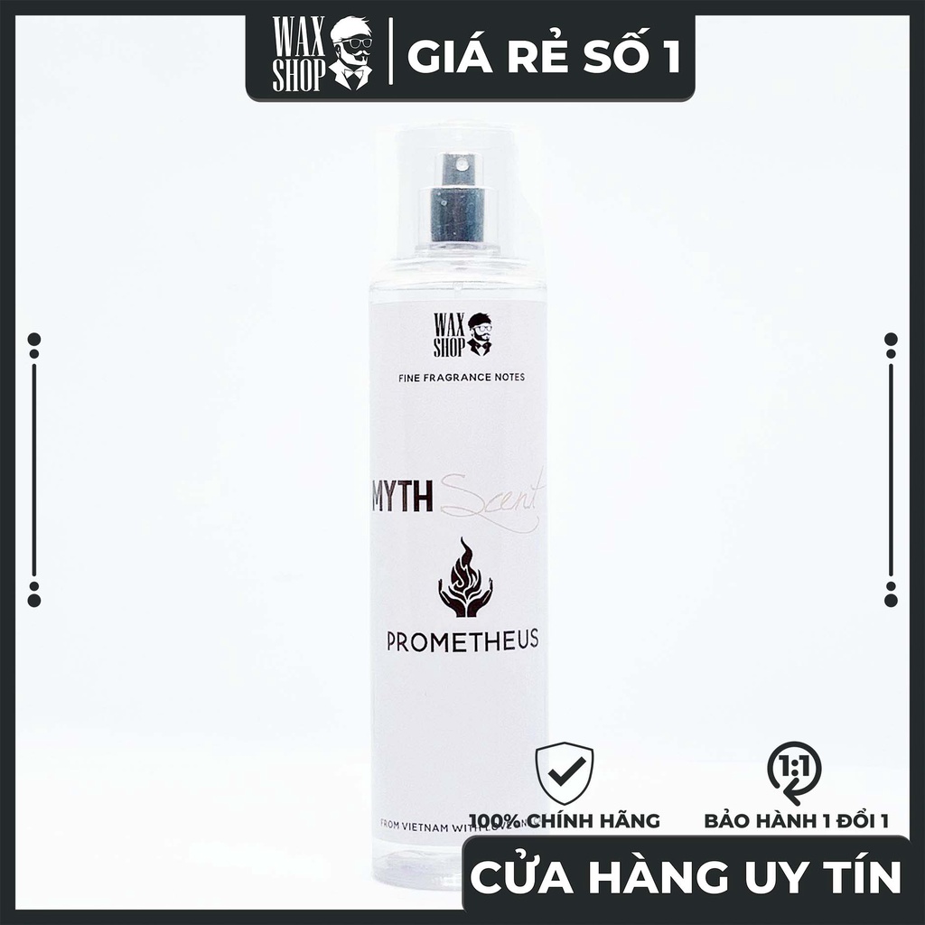 Xịt Thơm Body Mist Promethus- Myth Scent Cho Nam ⚡Siêu Thơm⚡ Giữ Mùi 12H, Chính Hãng, Nam Tính, Nước Hoa Giá Rẻ-Waxshop.