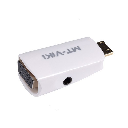 Đầu đổi HDMI mini -&gt; VGA L + audio MT Viki 3006 đầu đổi từ Laptop, máy quay có cổng Mini HDMI sang máy chiếu có cổng VGA