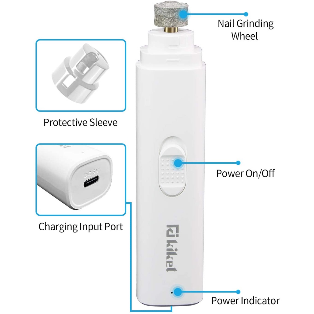 Máy mài móng thú cưng điện tử sạc USB chất lượng cao