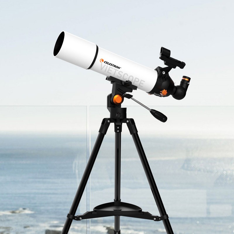Kính thiên văn khúc xạ Celestron SCTW 80 - 805A Libra tặng kèm túi đựng và kẹp điện thoại