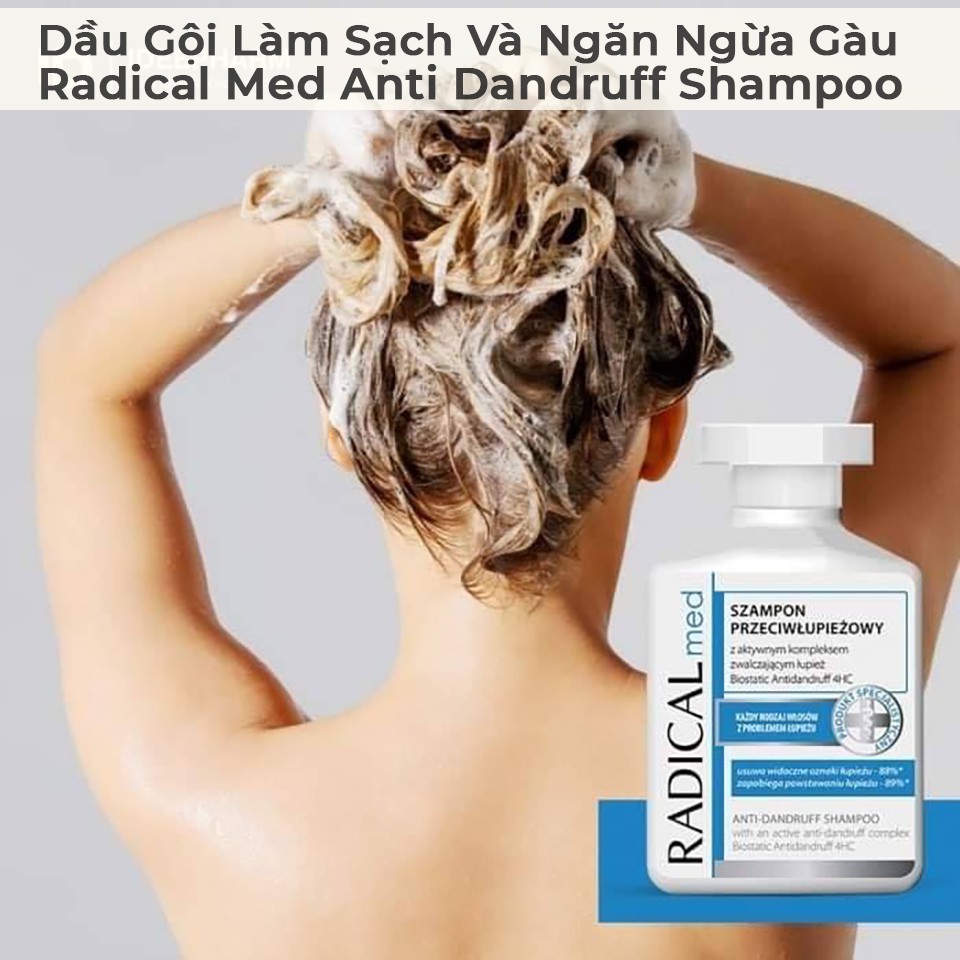Dầu gội làm sạch và ngăn ngừa gàu Radical Med Anti-Dandruff Shampoo 300 ml