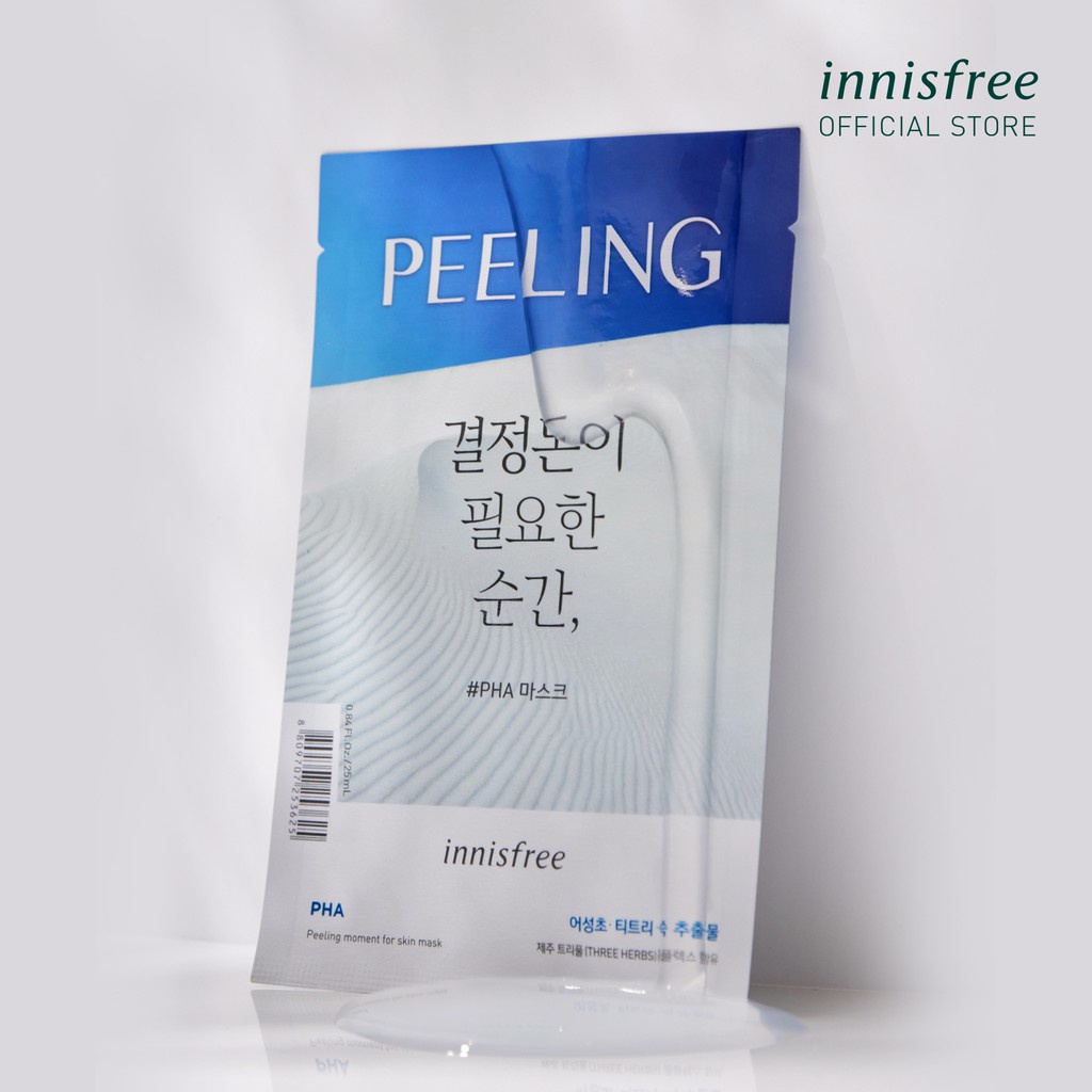 [Mã COSIF03 giảm 10% đơn 400K] Mặt nạ làm mịn da innisfree Peeling Moment For Skin Mask (PHA) 25ml