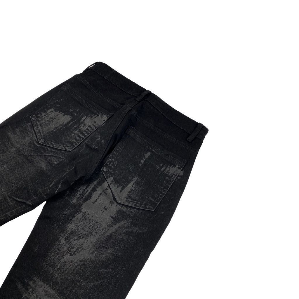 Quần Jeans DESTRUCTION Basic Đen Wax