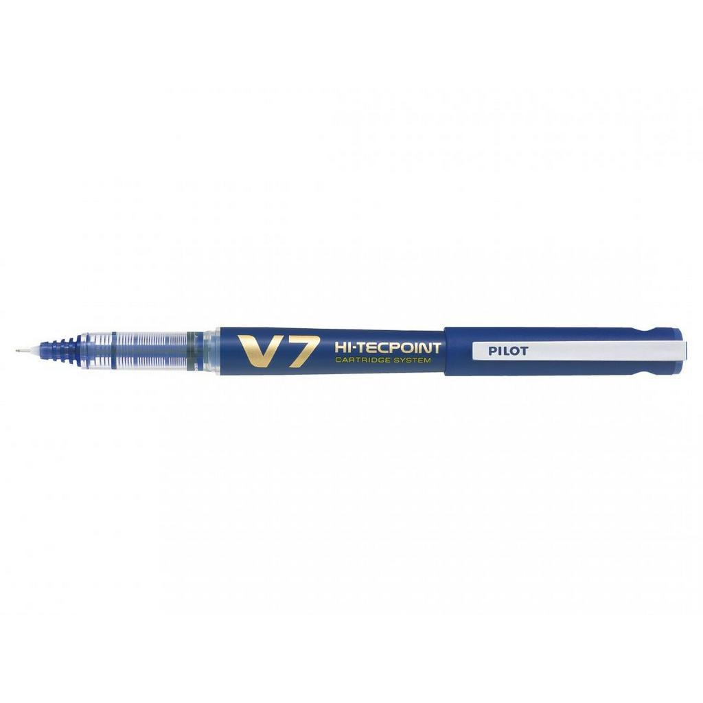 Bút Mực Nước Pilot 0.7mm Hi-Tech V7 Cartridge System - Mực Xanh - BXC-V7-L-BGD