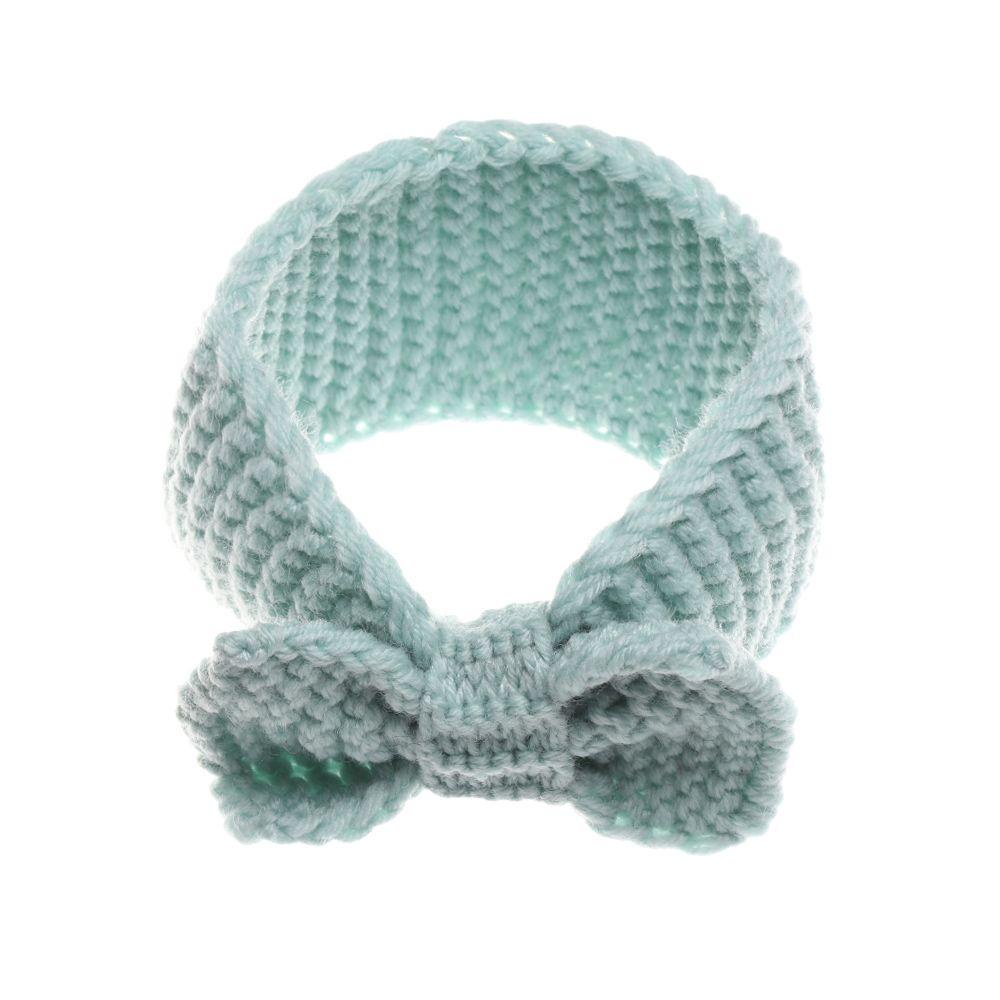 Băng Đô Đan Len Co Giãn Màu Sắc Ngọt Ngào Thời Trang Mùa Đông Cho Bé