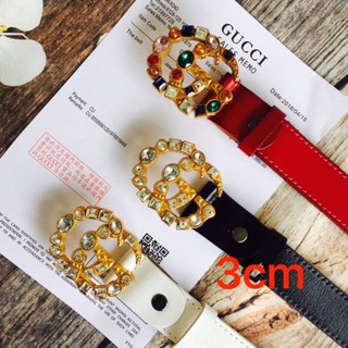 Dây lưng nữ Thắt lưng nữ mặt GG đính đá cao cấp