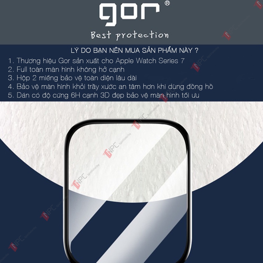 [Video hướng dẫn + Combo 2 miếng] Cường Lực AW Dẻo Viền GOR Protection 3D Series 7 SE/6/5/4 40mm 44mm 41mm 45mm
