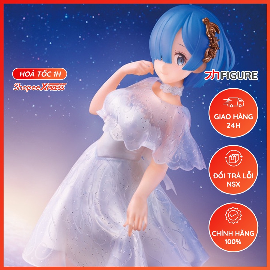 Mô Hình Chính Hãng Anime Re Zero, Rem, Serenus Couture, Bandai Spirits, Nhật Bản