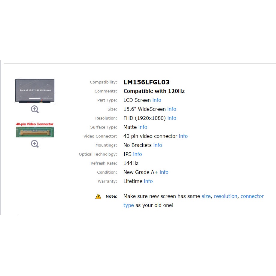 Màn hình LCD Laptop Asus Gaming ROG Strix G531 G531G G531GD G531GT