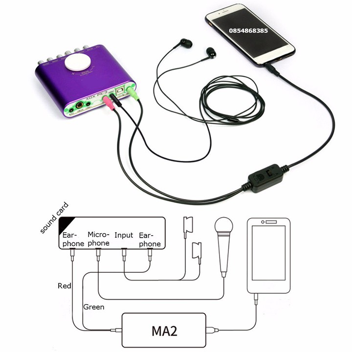 Dây tín hiệu âm thanh thu âm livestream XOX MA2 | Chính hãng, dây chất lượng cao, bảo hành 12 tháng