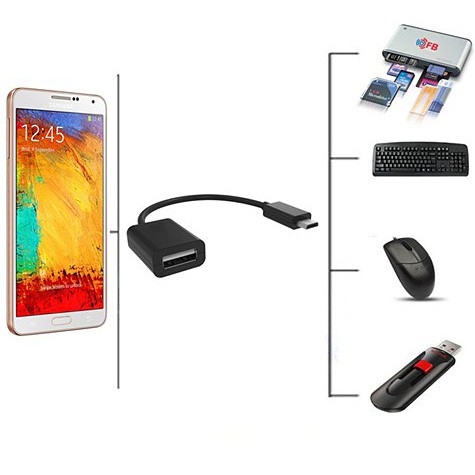 [Mã ELFLASH3 hoàn 10K xu đơn 20K] Cáp micro USB OTG cho điện thoại và máy tính bảng-OTG1