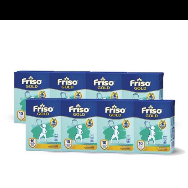 Lốc 4 hộp sữa bột pha sẵn friso gold 110ml