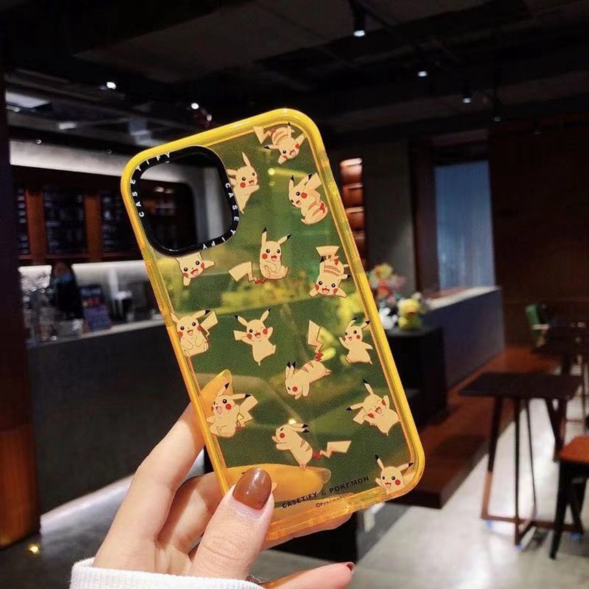 Ốp Lưng Trong Suốt Chống Rơi In Hình Pikachu Cho Iphone 12 Pro Max 12 Mini 11 Pro Max Xs Max Xr 7 8 Plus 6 6s Plus