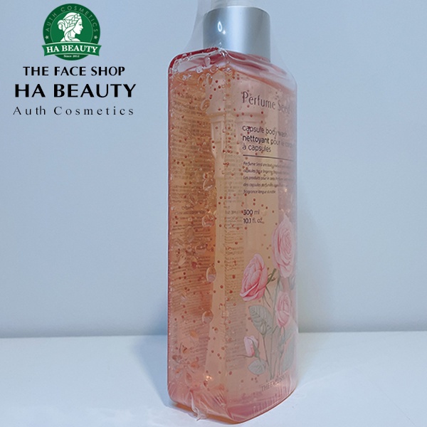 Sữa tắm dưỡng ẩm tốt trắng da thơm hương nước hoa hồng lưu hương lâu The Face Shop Perfume Seed Capsule Body Wash 300ml