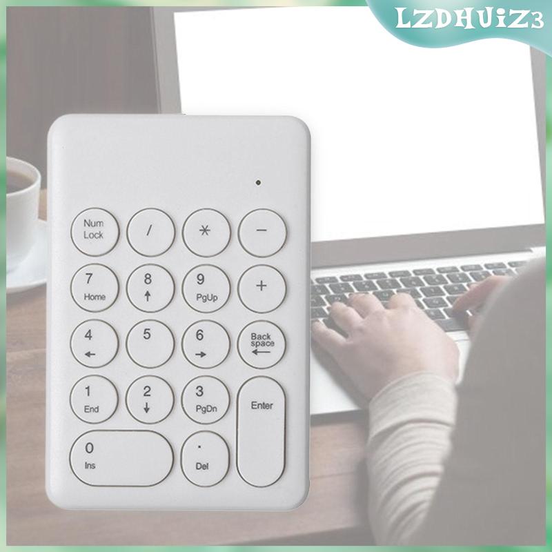 Bàn Phím Số Không Dây 18 Phím 2.4G lzdhuiz3 Dành Cho Laptop / PC