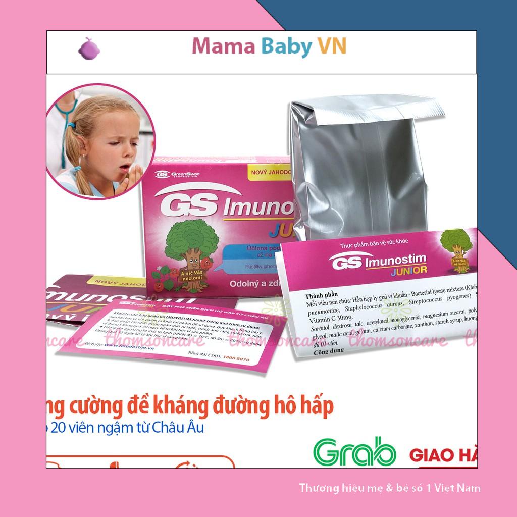 GS Imunostim Junior Giúp bé tăng cường sức đề kháng, phòng ngừa cảm lạnh cho trẻ Nhập khẩu từ Ý Mamababyvn