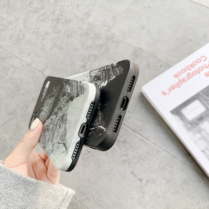 Ốp Điện Thoại Mềm Họa Tiết Núi Tuyết Thời Trang Cho iPhone 14 13 Xs MAX XR 11 PRO MAX