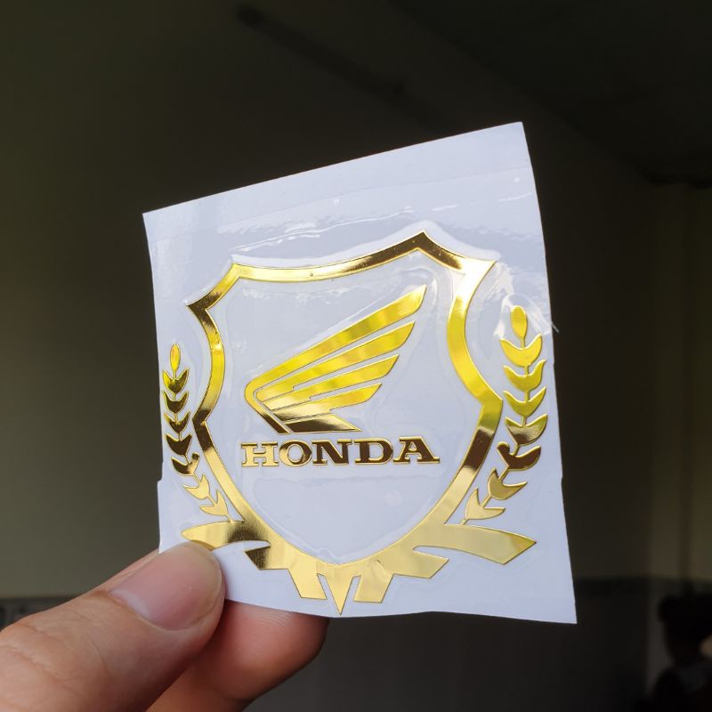 Logo trang trí ô tô, xe máy hình bông lúa Honda Yamaha