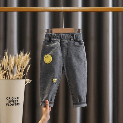 Set đồ bé trai hàn quốc gồm áo sơ mi và quần jeans siêu xinh