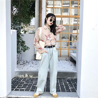 (có sẵn)Áo sơ mi hạc cá tính tay ôm( ảnh thật phía cuối)