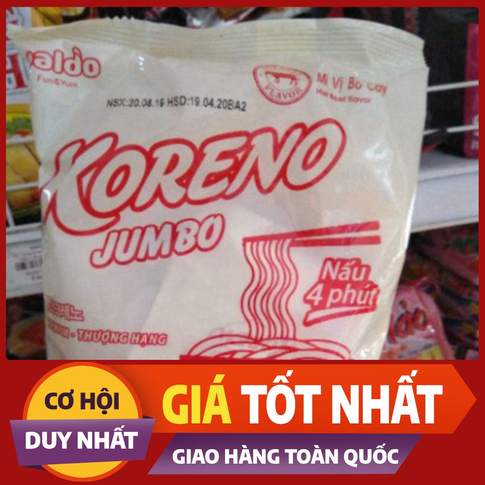 Mỳ Ăn Liền Koreno thượng hạng mỳ nấu 4 phút jumbo