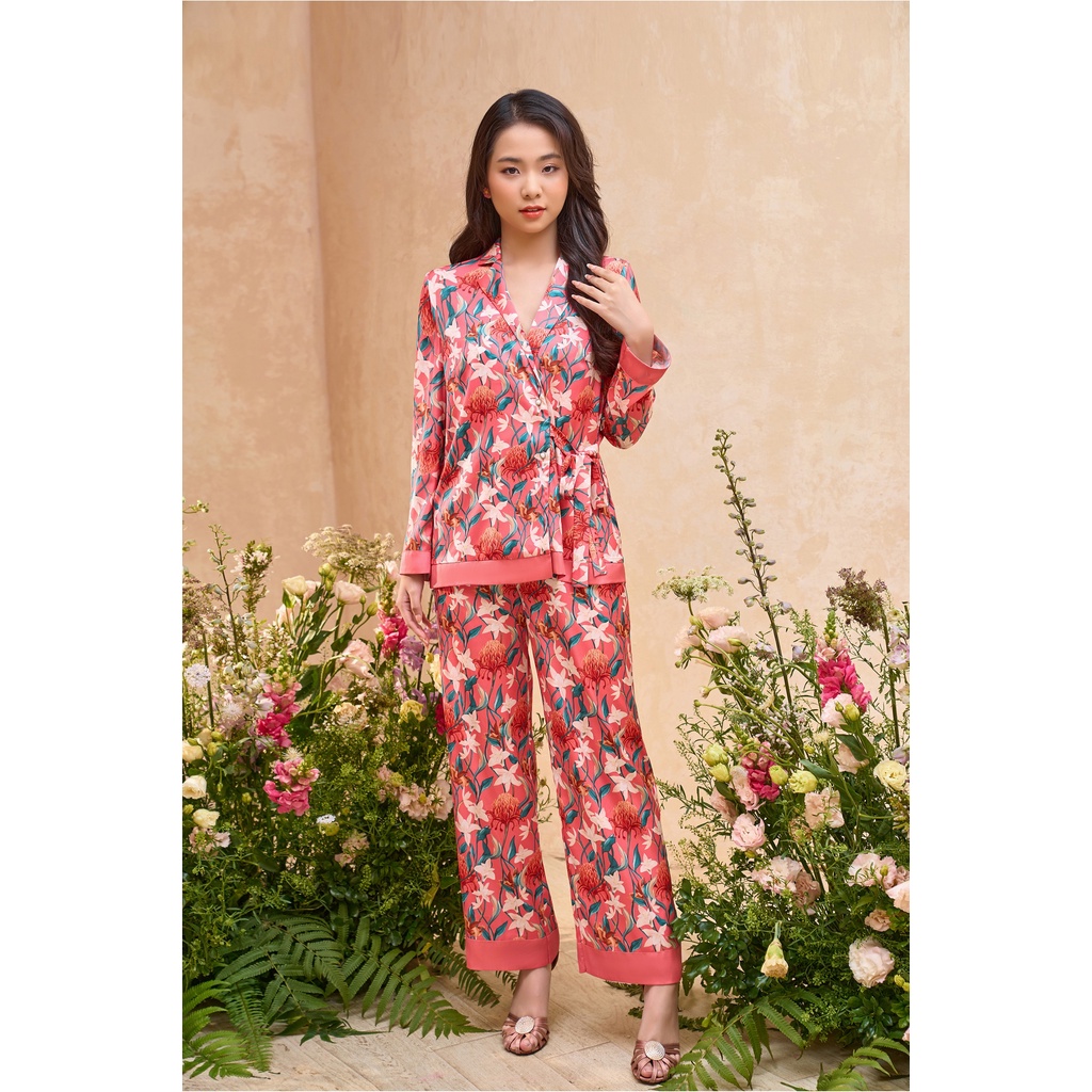 Bộ mặc nhà lụa cao cấp tay dài quần dài MIALALA 2347 S0822M1432347
