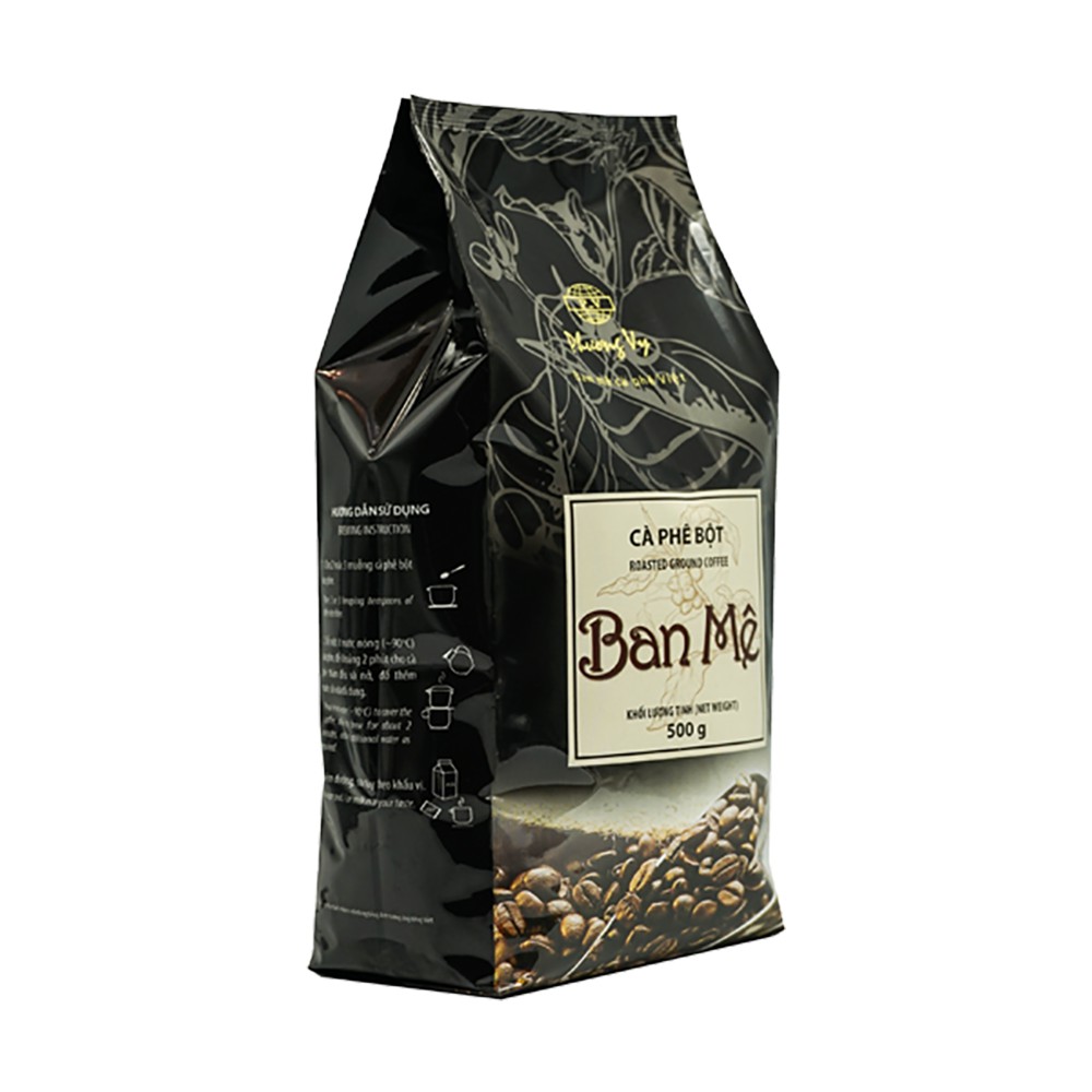 Cà Phê Rang Xay Ban Mê 500g vị đắng đậm đà, hương vị cà phê truyền thống Phương Vy Coffee