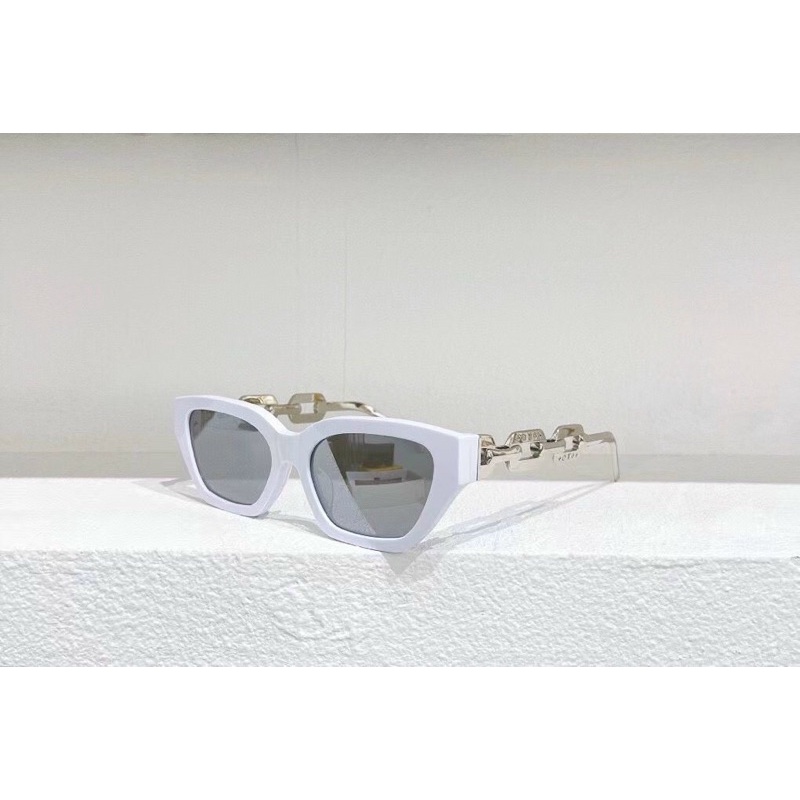 Kính hiệu mắt mèo xếch LV MÀU TRẮNG ĐEN BEO XÍCH dập logo hàng đẹp hot 2022