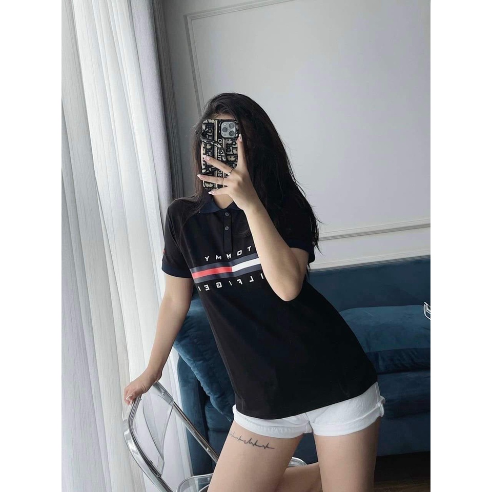 Áo polo nữ cổ bẻ chất thun cá sấu TOM NEW 2M dày dặn thấm hút tốt