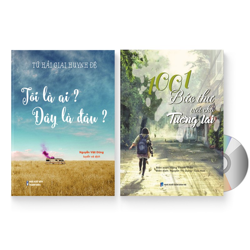 Sách - Combo: Tôi là ai? Đây là đâu? + 1001 Bức Thư Viết Cho Tương Lai + DVD nghe sách