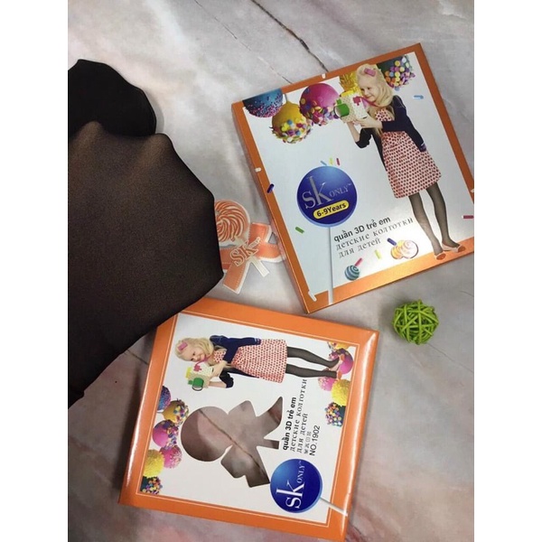 Quần tất 3d SK cho bé 3-9t
