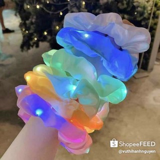 Combo 50 scrunchies phát sáng