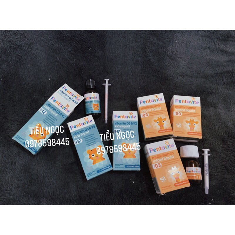 Pentavite Calcium + Vitamin D3 & K2 Kids Úc.Pentavite D3k2