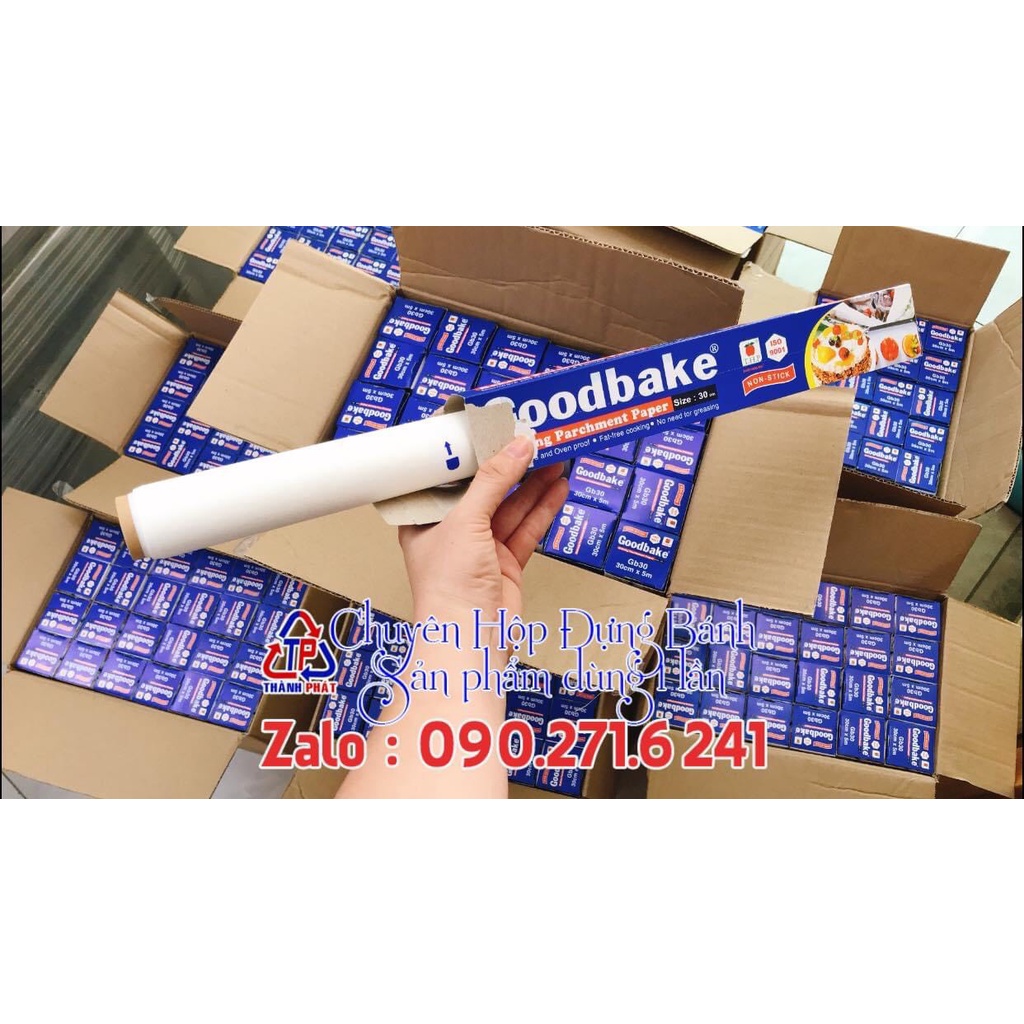 Giấy nến nướng bánh cuộn nhỏ - Giấy nến GB30 cuộn 5m