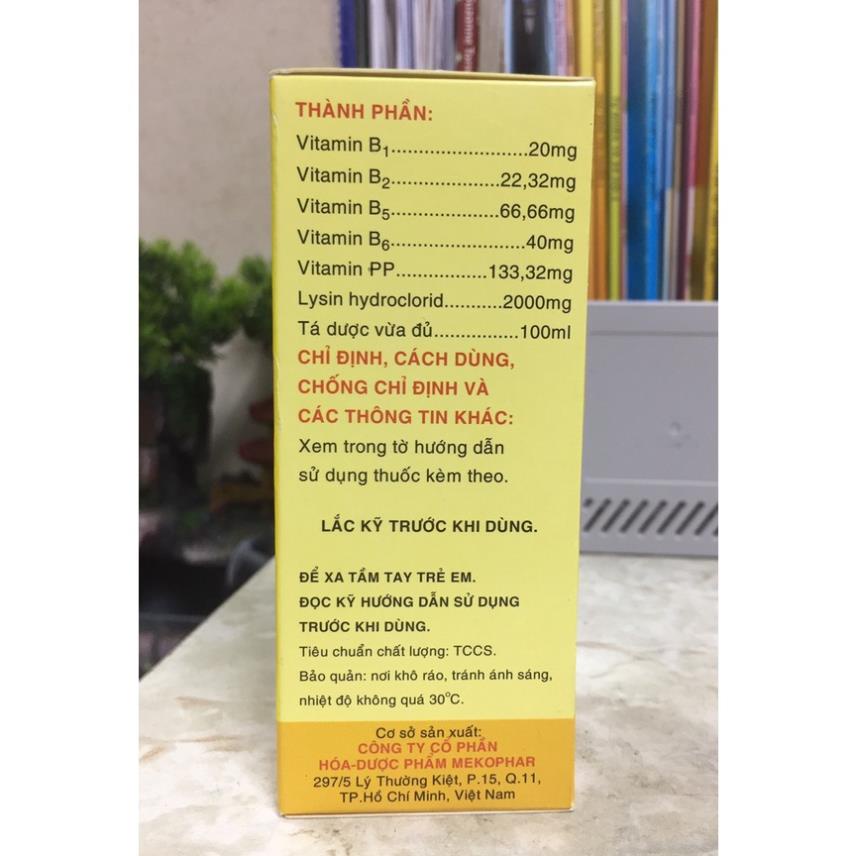 Kích thích ăn cho trẻ, bổ sung vitamin thiết yếu, bồi bổ cơ thể, tăng cường miễn dịch với Lysinkid