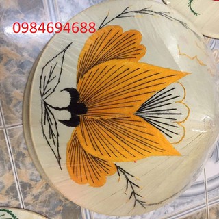 Nón lá huế thêu bông hoa
