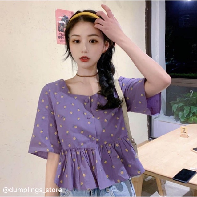 Áo babydoll hoa nhí
