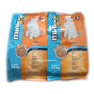 [Kèm quà tặng] Combo 12kg Minino Yum thức ăn cho mèo của Pháp
