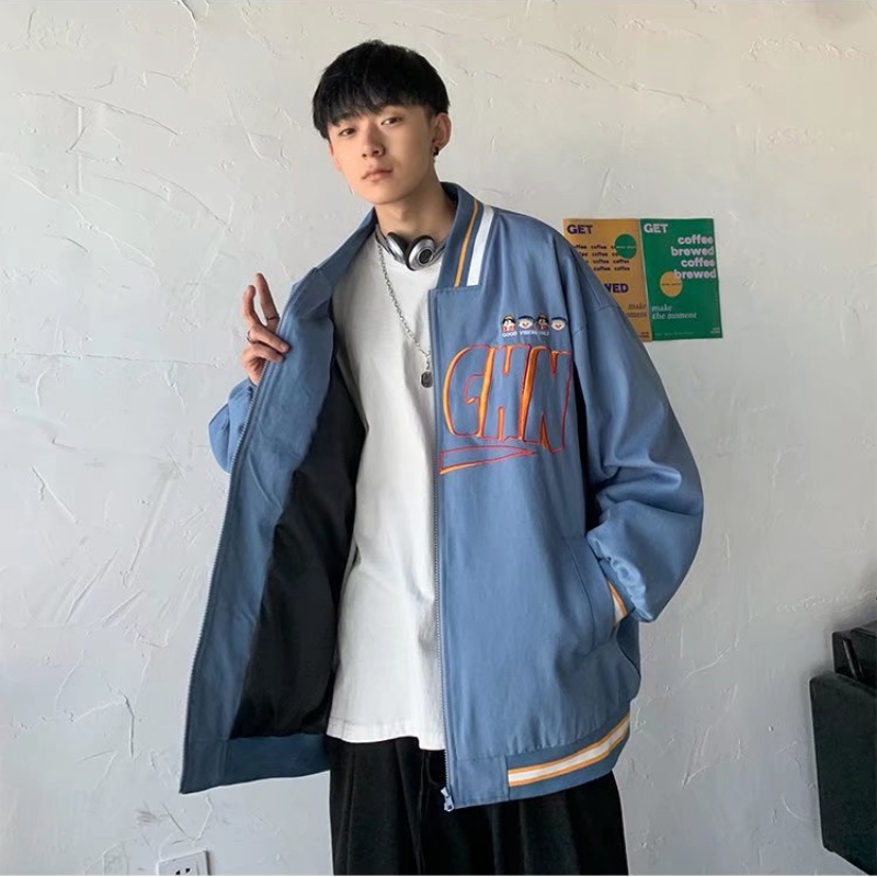 Áo khoác thời trang phong cách bóng chày Hiphop bình thường Hàn Quốc Hong Kong dành cho nam