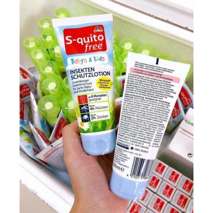 Kem chống muỗi và côn trùng Squito Free (S-quito Free) của Đức