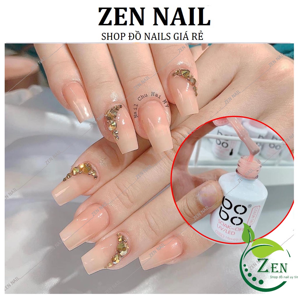 Sơn gel thạch bobo màu cam đào, 15ml