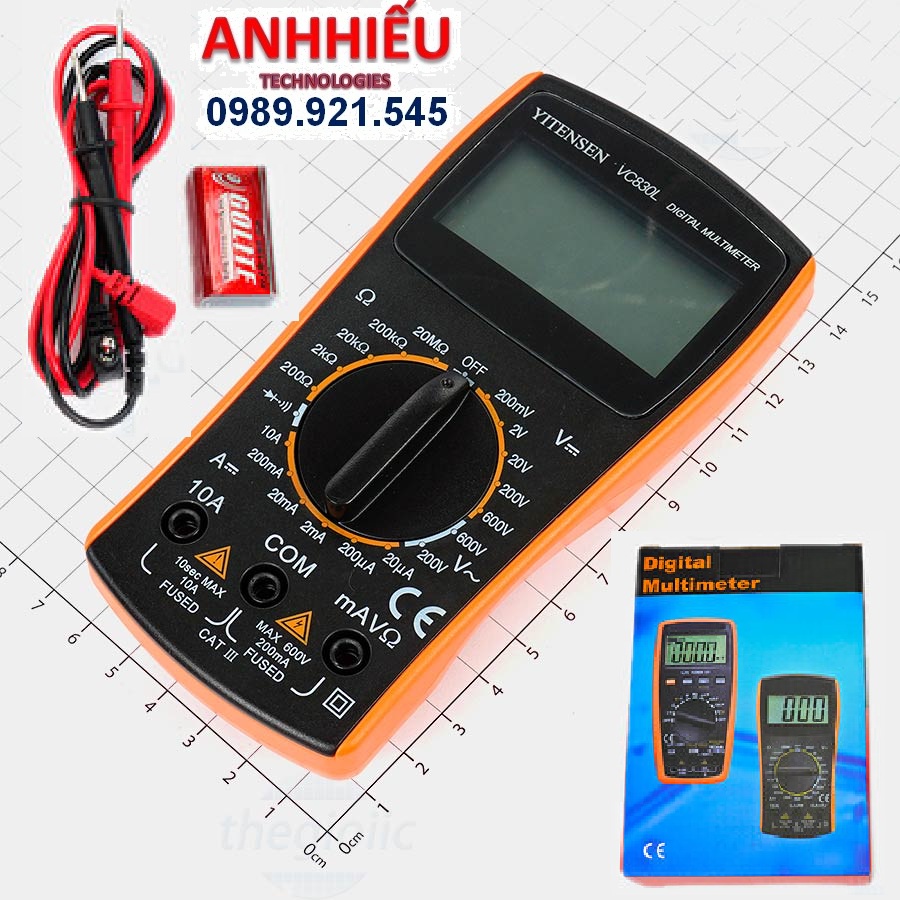 VC-830L đồng hồ vạn năng điện tử Yitensen VC 830L