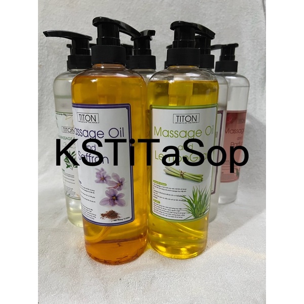 1 Lit dầu Massage Body Không mùi Sả Chanh Gừng Bưởi Hoa Hồng Nước Hoa Tràm Nhuỵ Hoa Saffron Lavender